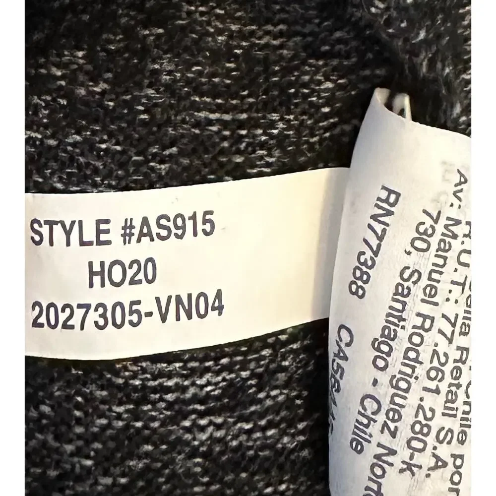 J. Crew Signature Cozy Yarn Turtleneck Sweater Charcoal Gray AS915 Size L